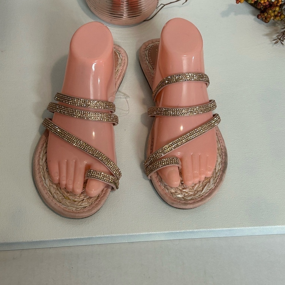Elegant Pink Strappy Sandals